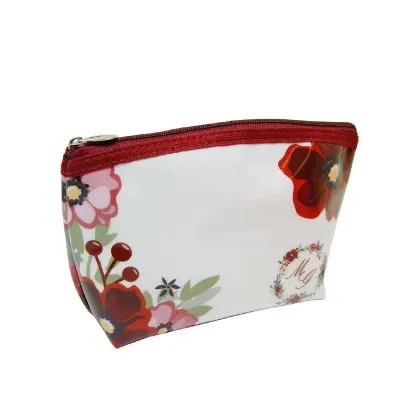 Necessaire Retangular Pvc Acabamento em Costura