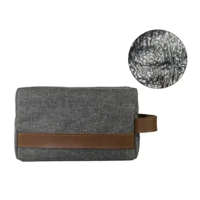 Necessaire Termica Blumenau Cinza Det Caramelo