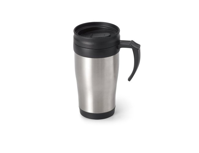 NOAH. Caneca para viagem em aço inox e PP 420 mL
