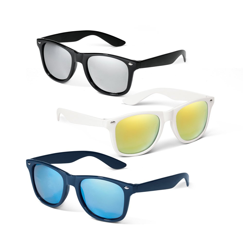 Óculos de sol em PC com lentes espelhadas -