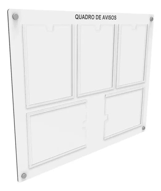 Painel com Displays em Acrílico