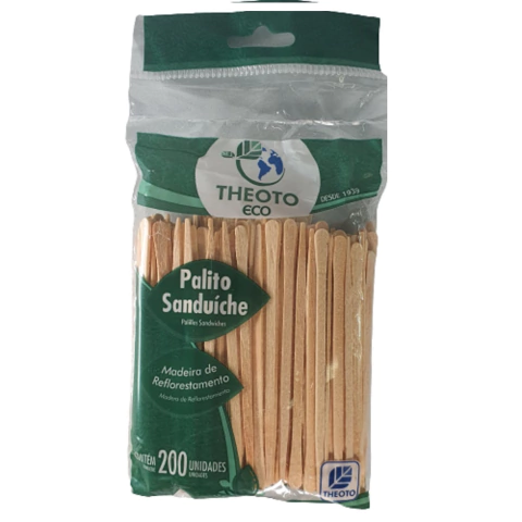 Palito De Madeira Sanduiche Baguete Petisco Theoto - 1.000 unidades