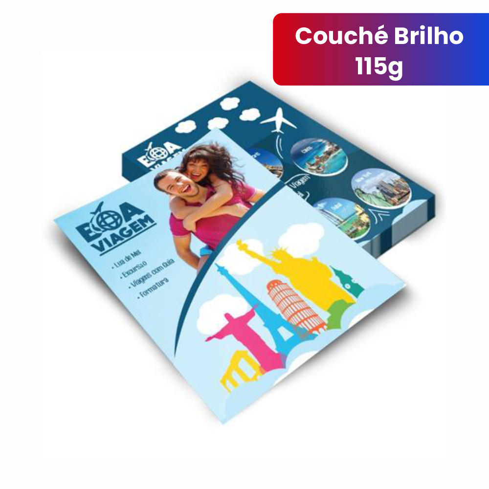 Panfletos - Couché Brilho 115g