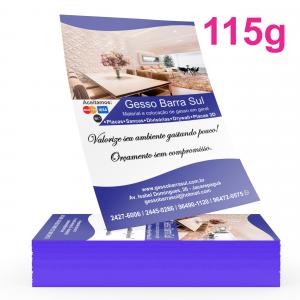 Panfletos / Flyers 10x14cm 115g 10x14cm Couchê 115g