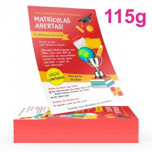 Panfletos / Flyers 14x20cm 115g 14x20cm Couchê 115g