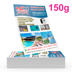 Panfletos / Flyers 20x28cm 150g 20x28cm Couchê 150g