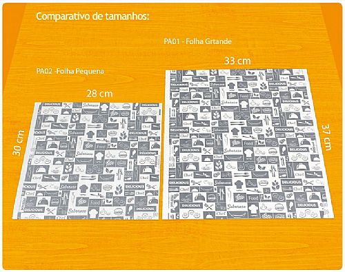 Papel para embrulhar lanche e hamburguer (acoplado) — foto 2