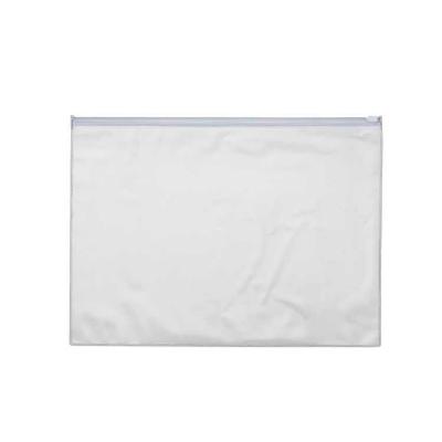 Pasta de pvc cristal transparente com fechamento zip zap. Especificacoes Medidas gravação (LxA): ...