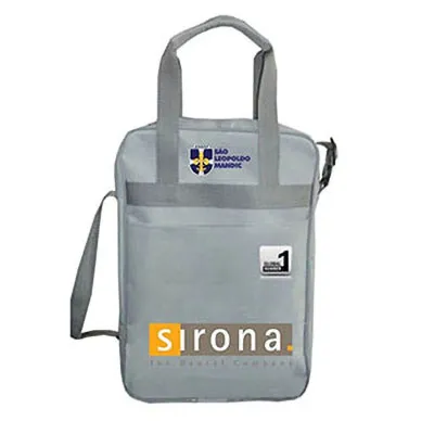 Pasta em Nylon Bolso Frontal Alca de Mao e de Ombro