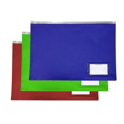 Pasta personalizada zip-zap em PVC