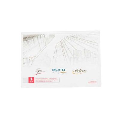 Pasta zip zap em PVC cristal