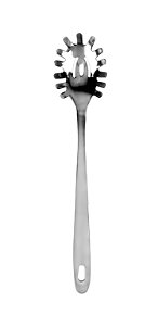 Pegador Inox Massa Cabo Longo 28 cm - Inteiriço -