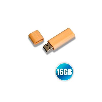 Pen Drive 16gb de Bambu Com Capacidade de 16gb e Impressao da Logomarca em Laser Tampografia e Imp