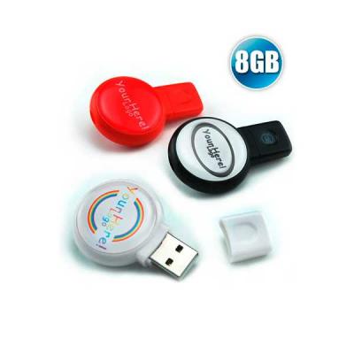 Pen Drive 8gb Redondo Para Brindes