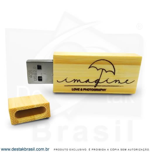 Pen drive bambu ecológico