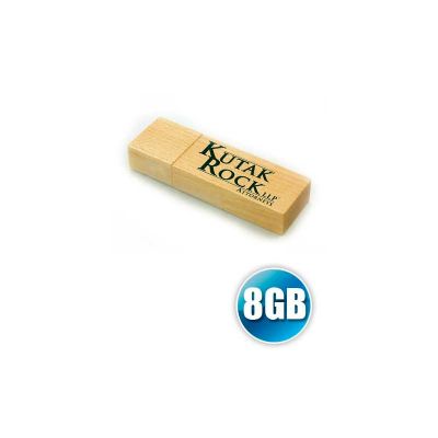 Pen Drive Ecologico em Madeira Com 8gb de Capacidade Com Impressao da Logomarca em Laser ou Tampogr