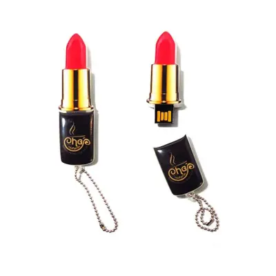 Pen Drive em Resina Customizado de Tampa Com Correntinha 8gb