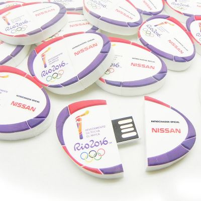 Pen drive emborrachado personalizado