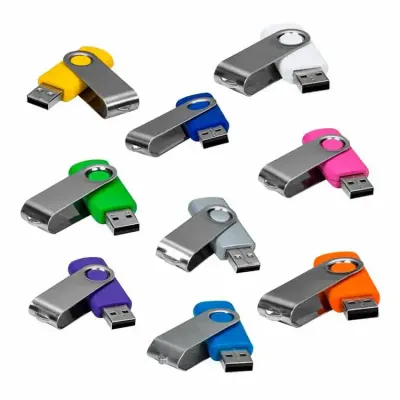 Pen Drive Giratorio Metalico 8 gb