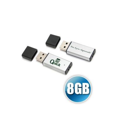Pen Drive Personalizado Com Capacidade de 8gb Impressao da Logomarca em Laser Produto Embalado Ind
