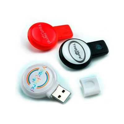 Pen Drive Personalizado Com Impressao da Logomarca em Etiqueta Resinada Produto Embalado Individual