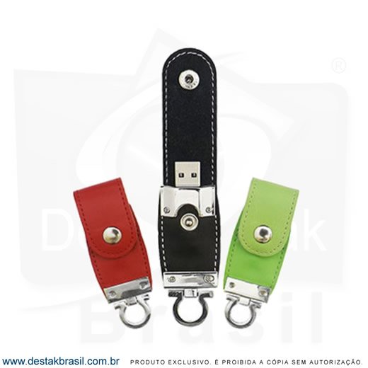 Pen Drive Personalizado Couro