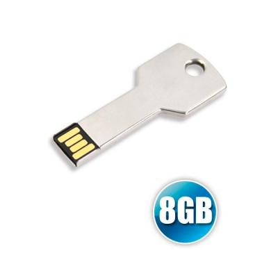 Pen Drive Personalizado em Aluminio Com Formato de Chave na Capacidade de 8gb Impressao da Logo em