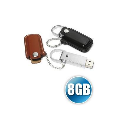 Pen Drive Personalizado em Couro Disponivel na Capacidade de 8gb e Impressao da Logomarca em Laser