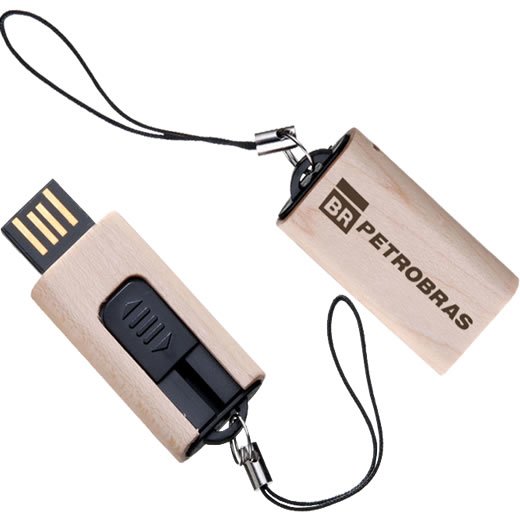 Pen Drive Personalizado em Madeira Ecológica