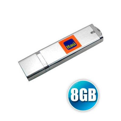 Pen Drive Personalizado Giratorio Com Capacidade de 8gb e Personalizacao da Logomarca em Laser Pro