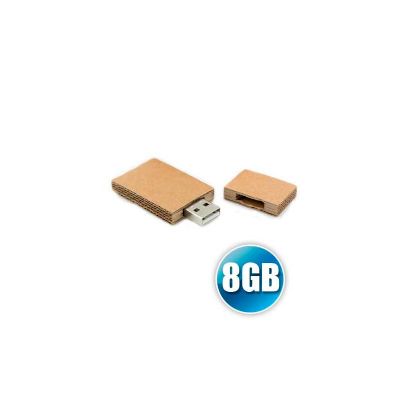 Pen Drive Personalizado no Atacado em Papelao Disponivel na Capacidade de 8gb Impressao da Logoma