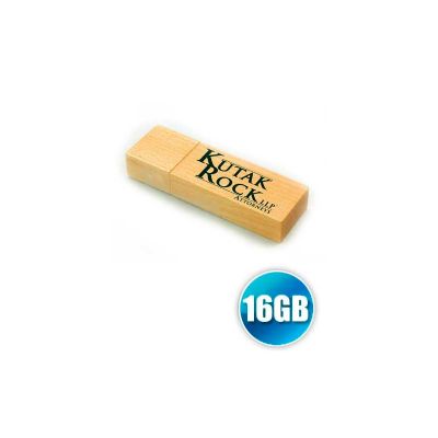 Pendrive 16gb de Madeira Personalizado Com Impressao da Logomarca em Tampografia Impressao Digital