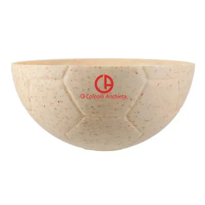 Petisqueira Futebol Fibra Madeira Palha 240ml