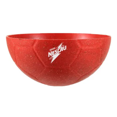 Petisqueira Futebol Fibra Madeira Vermelho 240ml