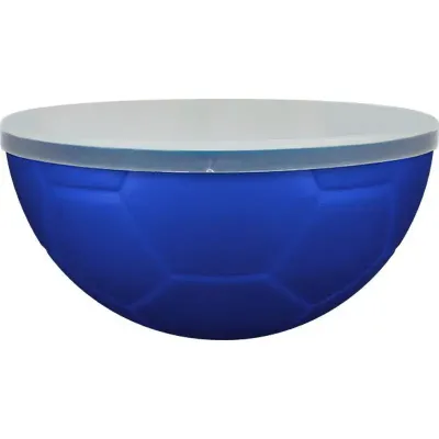 Petisqueira futebol tampa 240ml azul de plastico