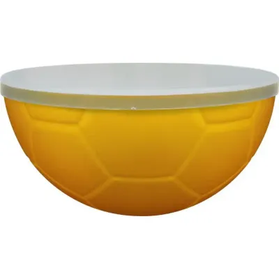 Petisqueira Futebol Tampa Amarelo 240ml Plastico