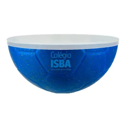 Petisqueira Futebol Tampa Fibra Madeira Azul 240ml