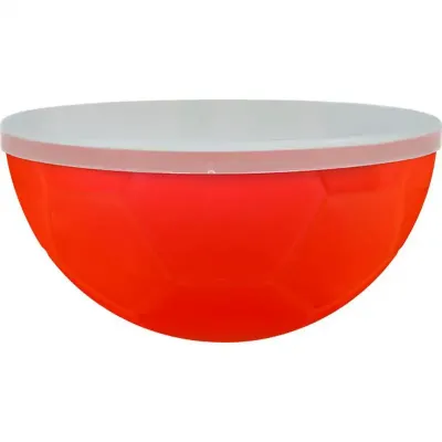 Petisqueira Futebol Tampa Laranja Neon 240ml Plastico