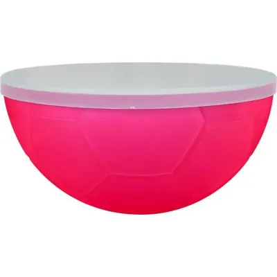Petisqueira Futebol Tampa Rosa Neon 240ml Plastico
