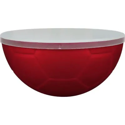 Petisqueira Futebol Tampa Vermelho 240ml Plastico