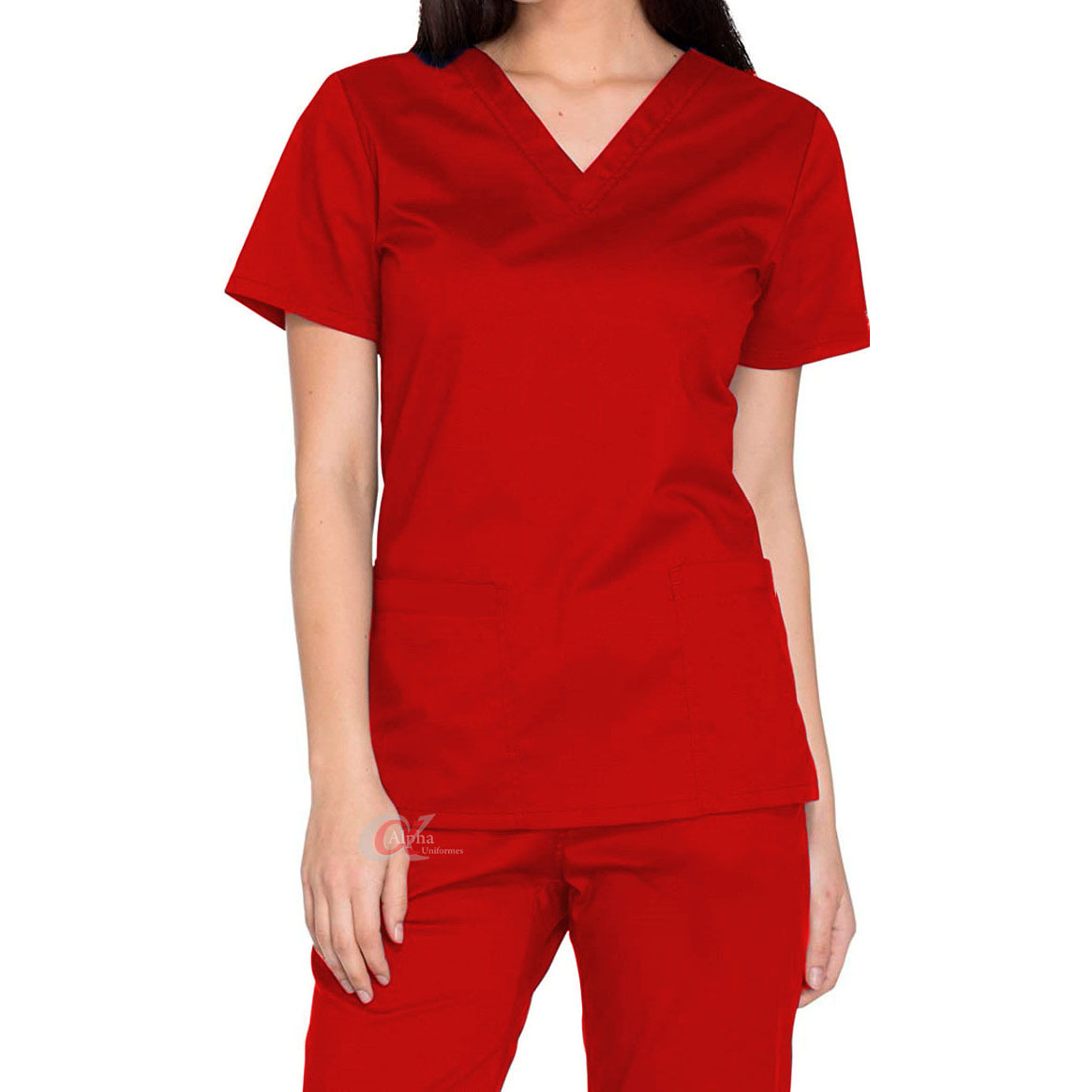 Pijama Cirúrgico Enfermagem Scrub Feminino com elastano PERSONALIZADO - kit 10 pçs
