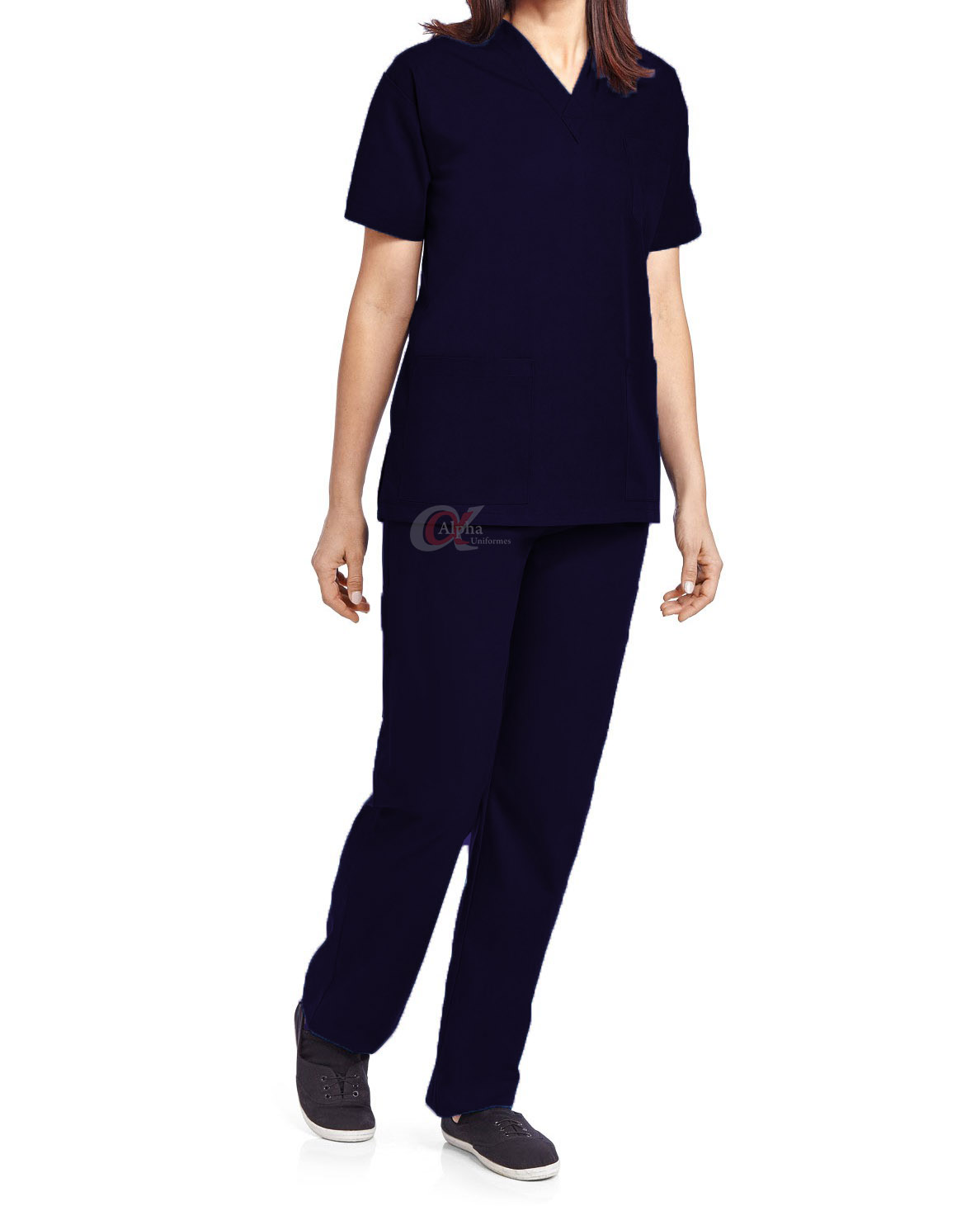 Pijama Cirúrgico Enfermagem Scrub Feminino em Poliéster PERSONALIZADO - kit 10 pçs