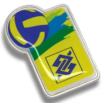 Pin Com Personalizacao em Etiqueta Resinada