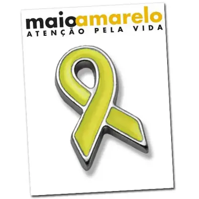 Pin Laco Maio Amarelo