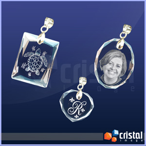 Pingente Personalizado em Cristal