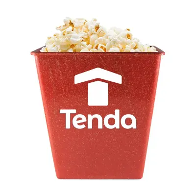 Pipoqueira Retro Fibra Madeira Vermelho 2 6l