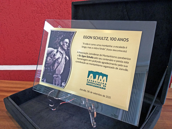 Placa de Homenagem Com Foto