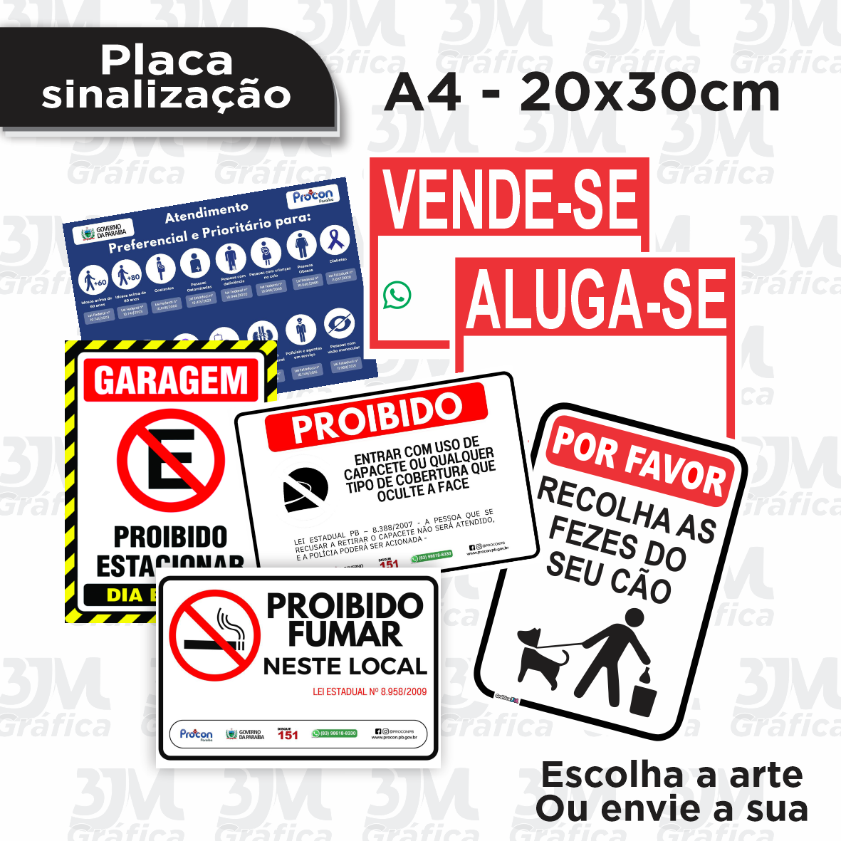 Placa de sinalização