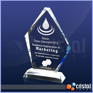 Placa em Cristal Optico 20 x 180 x 140 mm