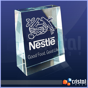 Placa em Cristal Optico Personalizada